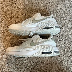 Nike Air Max White Sneakers with Holographic Details